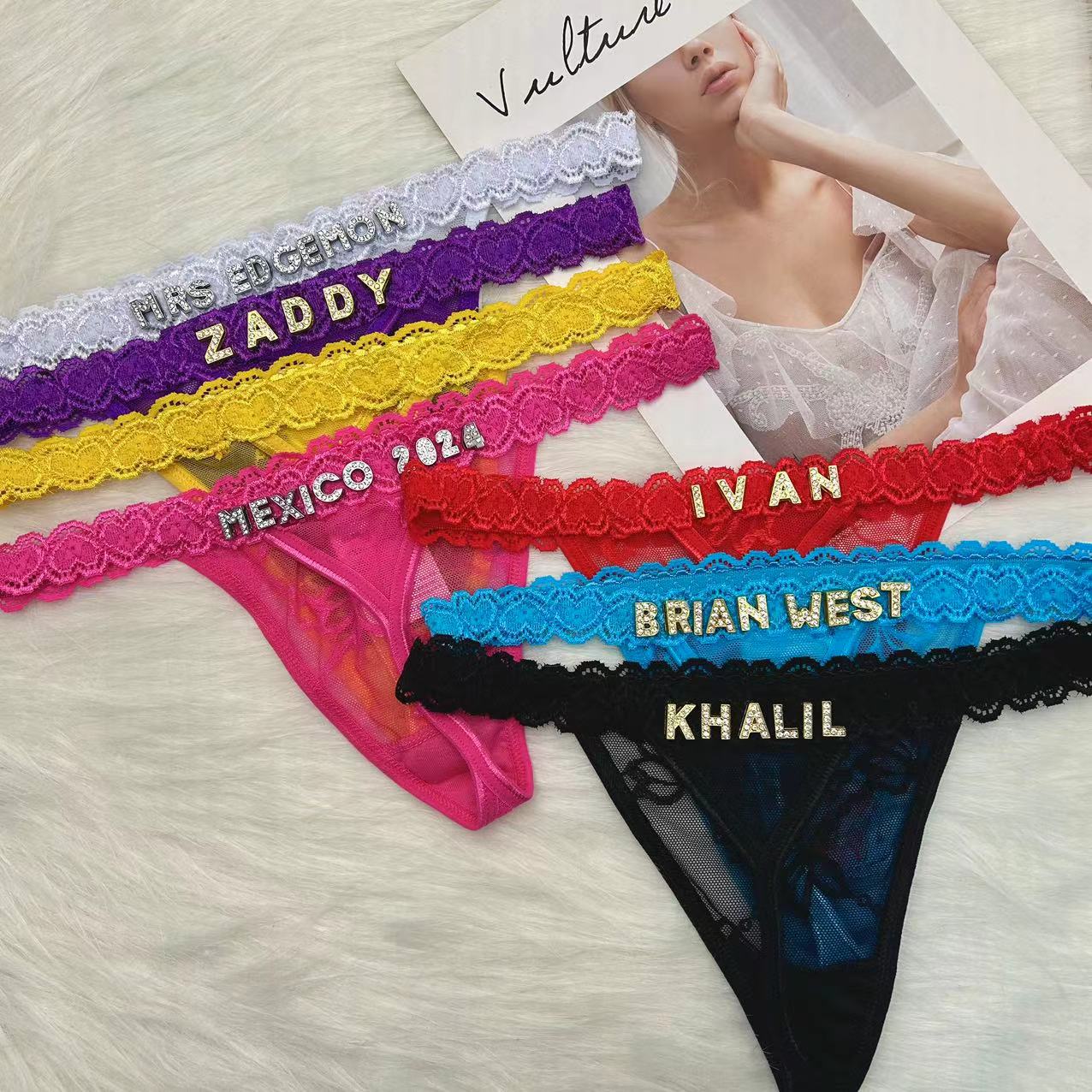 Custom Name Thong Panties with - đánh giá và giá Body Jewelry Names