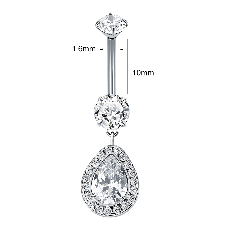 1Pc G23 Titanium Dangle Belly  - đánh giá và giá Belly Bar Titanium