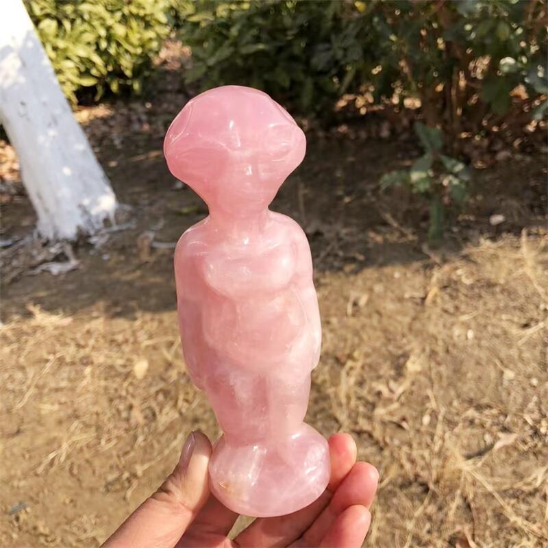 15CM Natural Rose Quartz Alien - đánh giá và giá Body Jewelry Europe