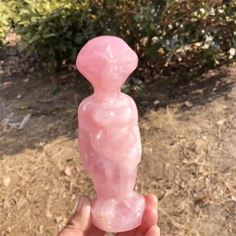 15CM Natural Rose Quartz Alien - đánh giá và giá Body Jewelry Europe