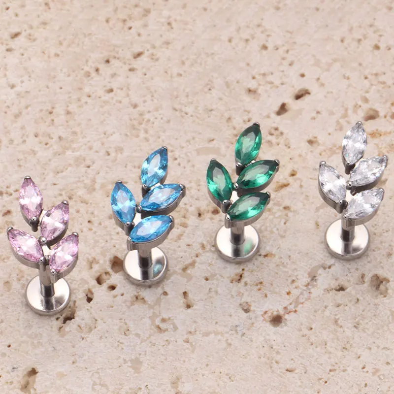 G23 Titanium Gem CZ Ear Conch  - đánh giá và giá Zoor Body Jewelry