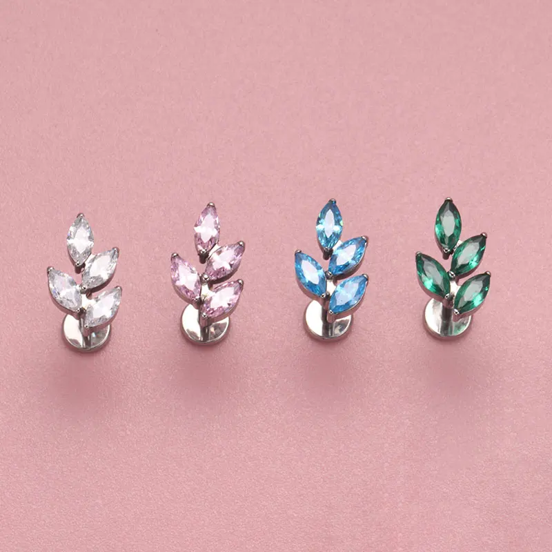 G23 Titanium Gem CZ Ear Conch  - đánh giá và giá Zoor Body Jewelry