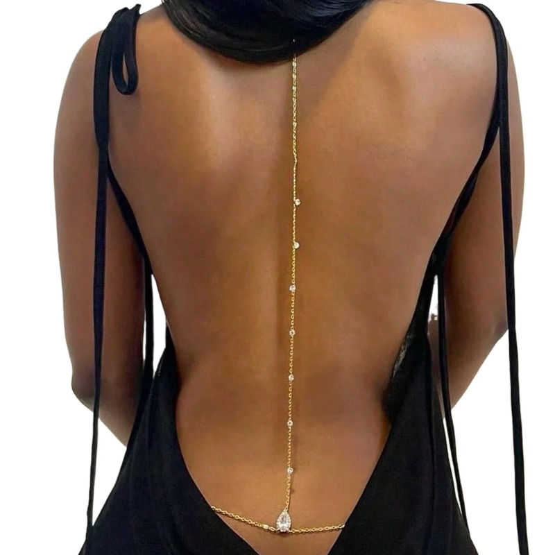 Bride Backless Rhinestone Wate - đánh giá và giá Body Jewelry Rhinestone