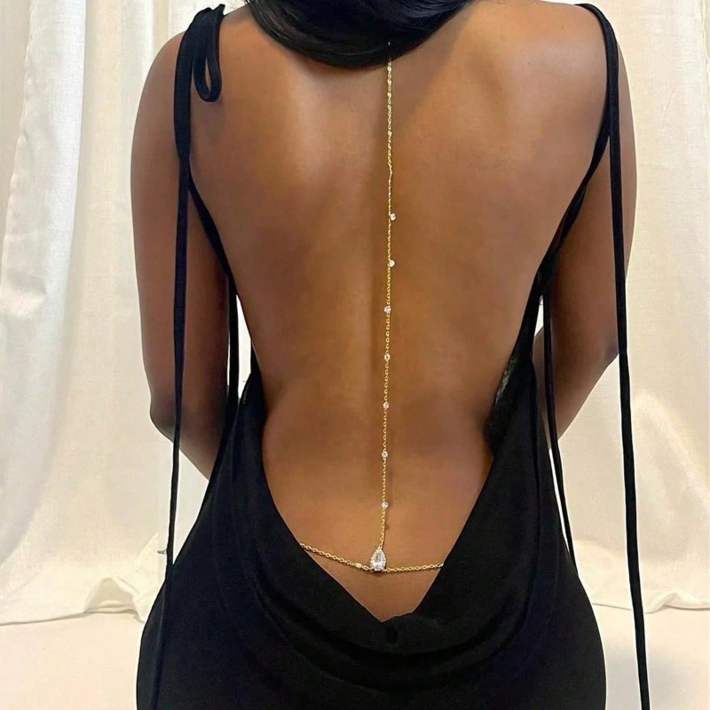 Bride Backless Rhinestone Wate - đánh giá và giá Body Jewelry Rhinestone