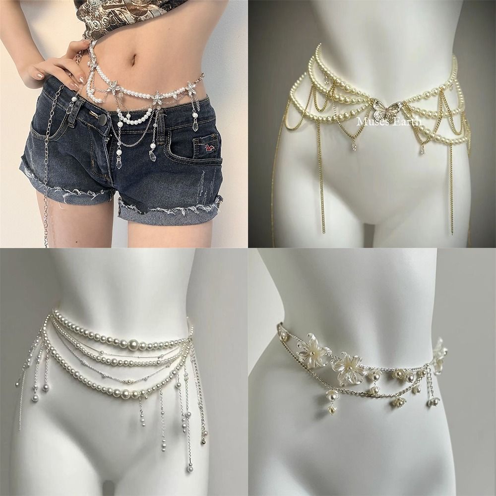 Fashion Elegant Pearl Waist Ch - đánh giá và giá Body Jewelry By The Chain Gang
