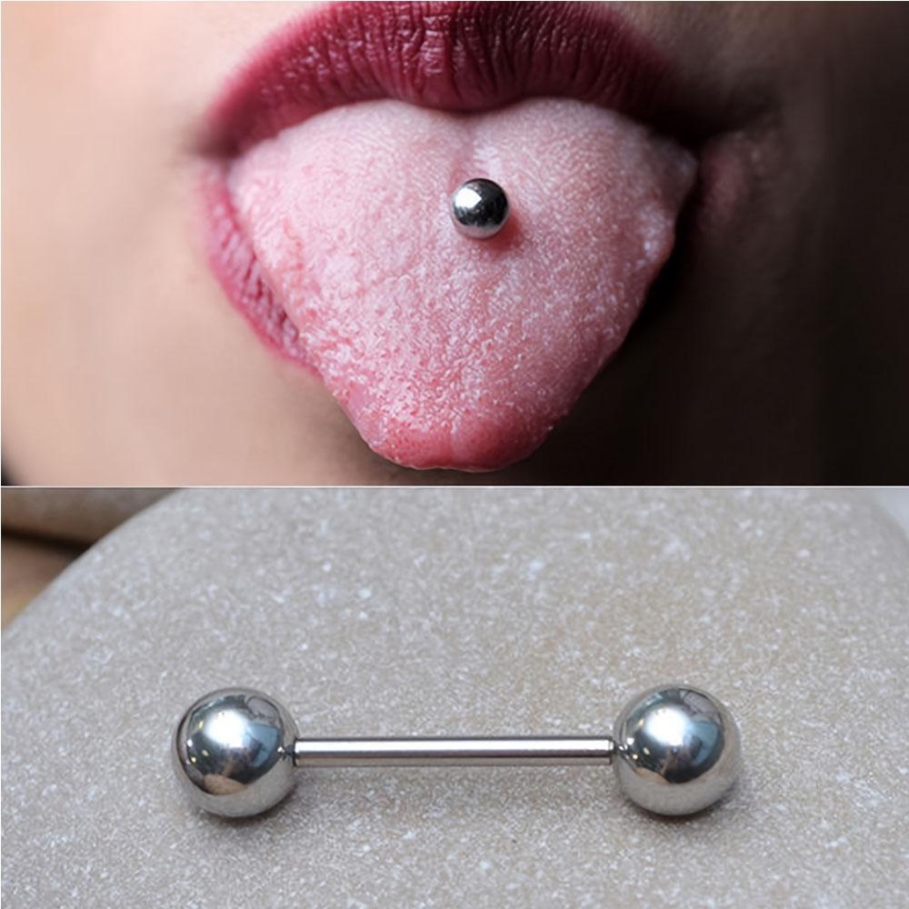 1PC Stainless Steel Straight B - đánh giá và giá Tongue Barbell Straight