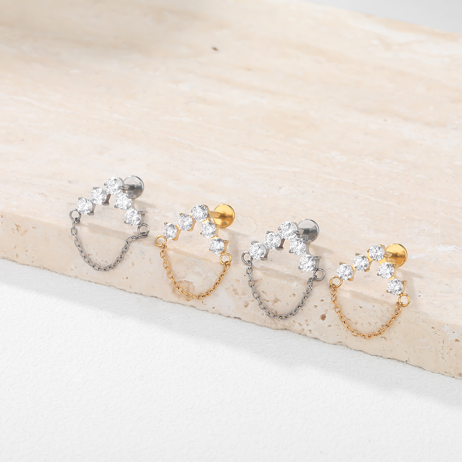 1PC Titanium Ear Piercing Cart - đánh giá và giá Zoor Body Jewelry