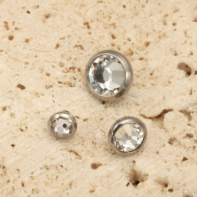 1PCS ASTM F136 Titanium Bezel  - đánh giá và giá Zoor Body Jewelry