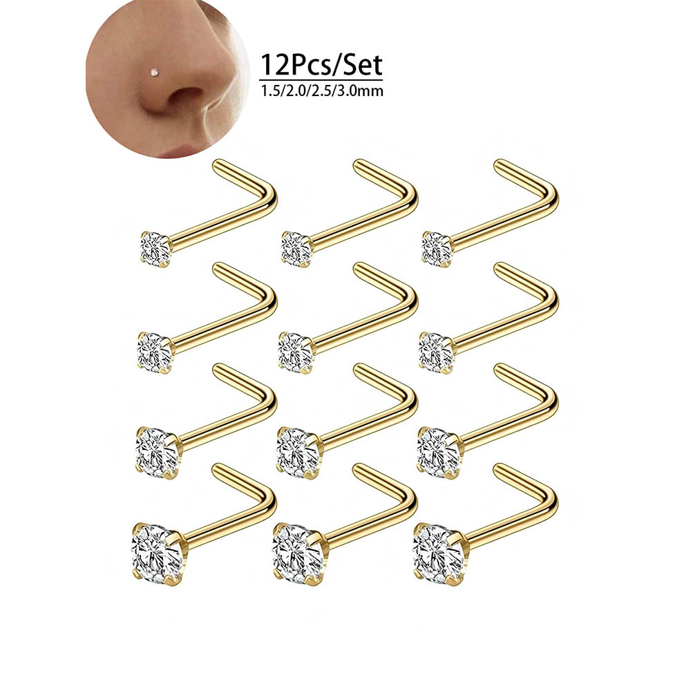 12-Piece Full Set 316L Hypoall - đánh giá và giá Body Jewelry Hypoallergenic