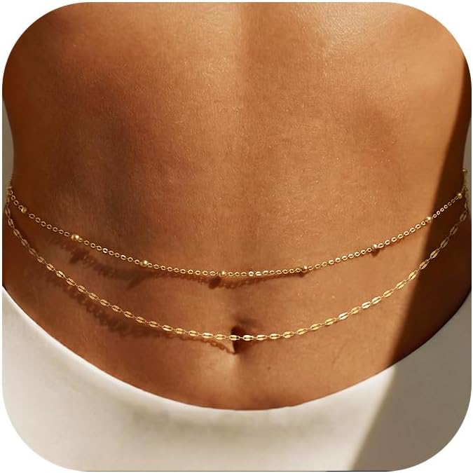 14K Gold Plated Waist Chain Wo - đánh giá và giá Body Jewelry By The Chain Gang
